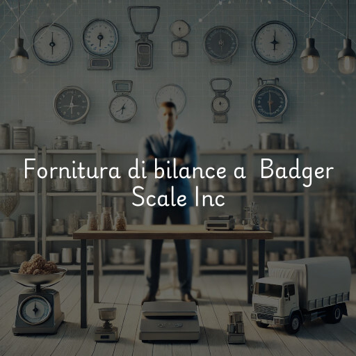 Fornitura di bilance a Badger Scale Inc