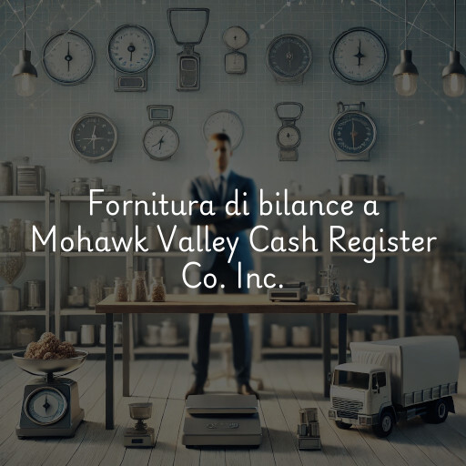 Fornitura di bilance a Mohawk Valley Cash Register Co. Inc.