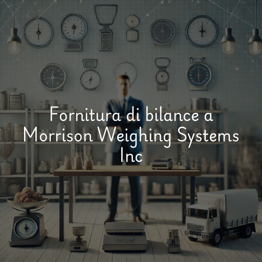 Fornitura di bilance a Morrison Weighing Systems Inc