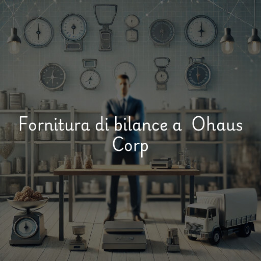 Fornitura di bilance a Ohaus Corp