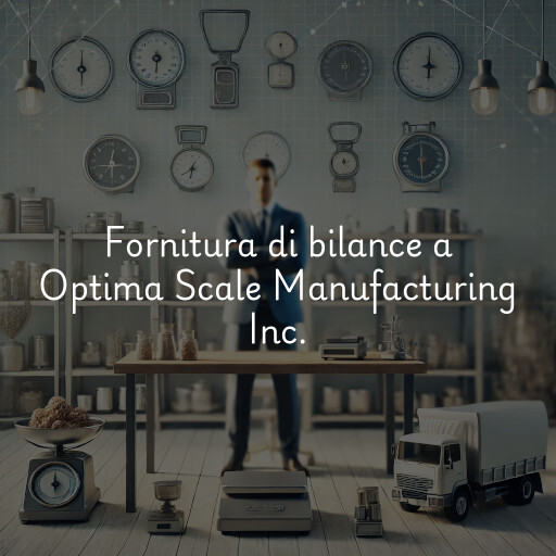 Fornitura di bilance a Optima Scale Manufacturing Inc.
