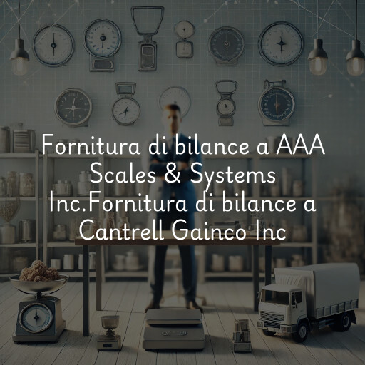 Fornitura di bilance a