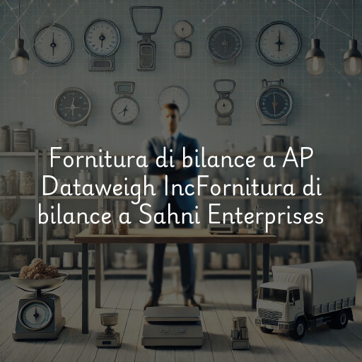 Fornitura di bilance a