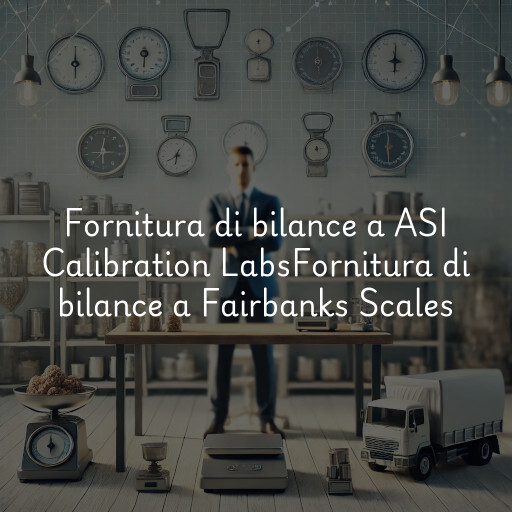 Fornitura di bilance a