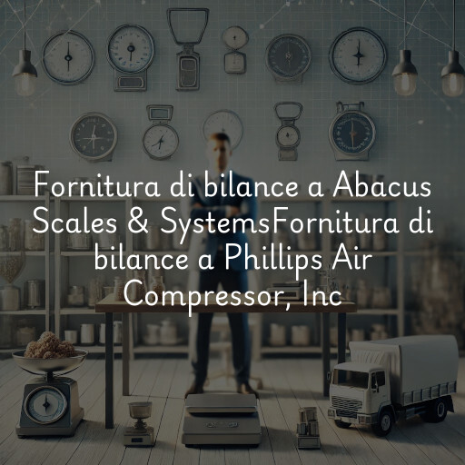 Fornitura di bilance a