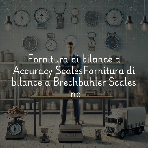 Fornitura di bilance a