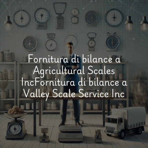 Fornitura di bilance a