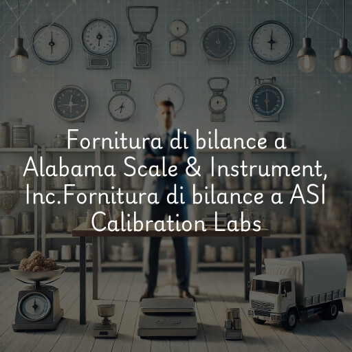 Fornitura di bilance a