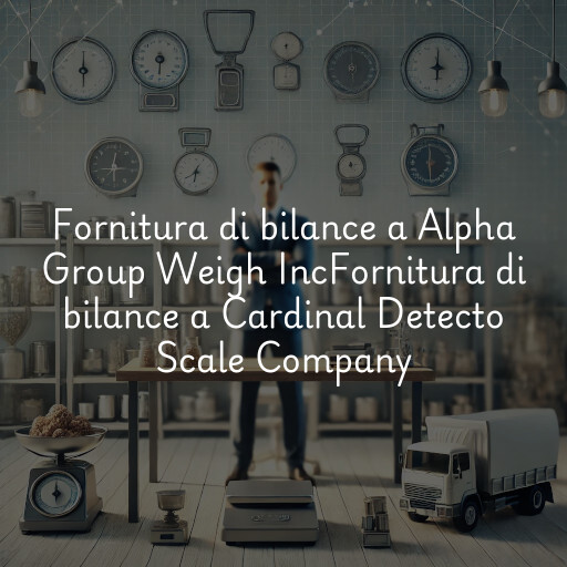 Fornitura di bilance a