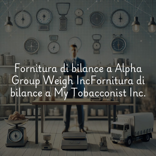 Fornitura di bilance a