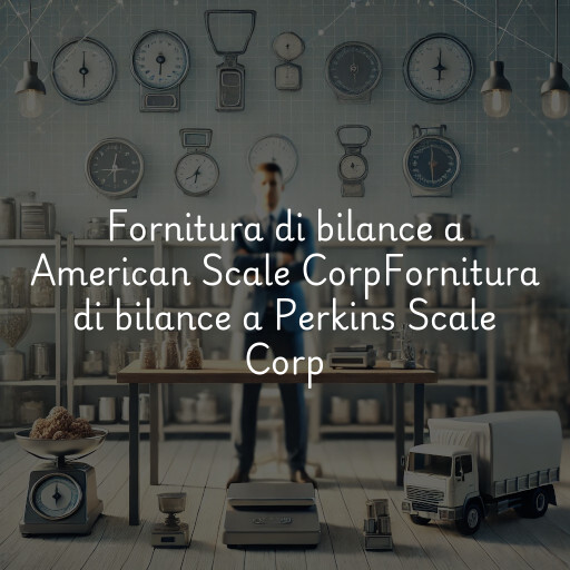 Fornitura di bilance a
