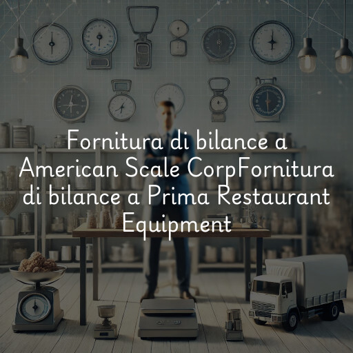 Fornitura di bilance a