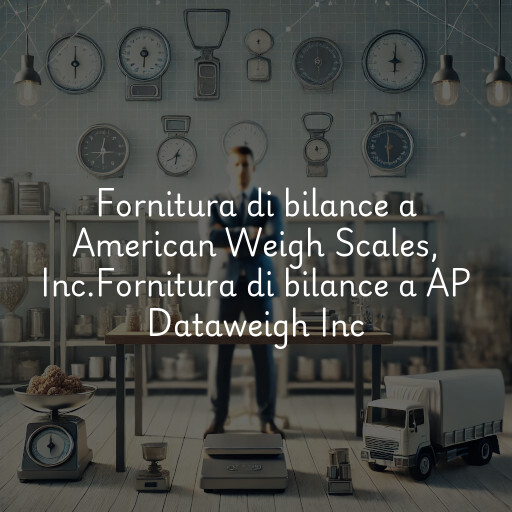 Fornitura di bilance a