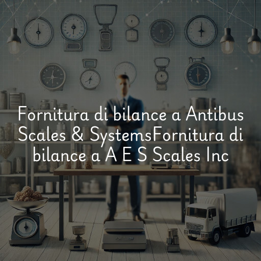 Fornitura di bilance a