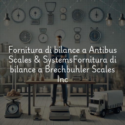 Fornitura di bilance a