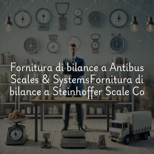 Fornitura di bilance a