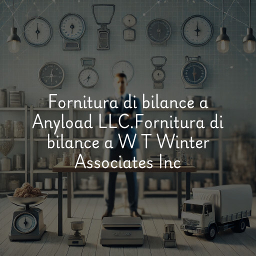 Fornitura di bilance a