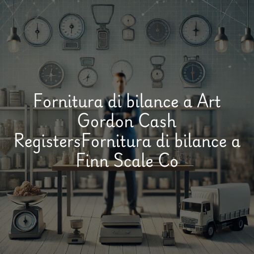 Fornitura di bilance a