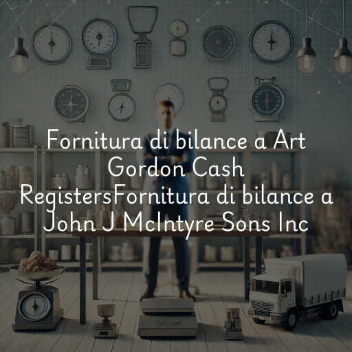 Fornitura di bilance a