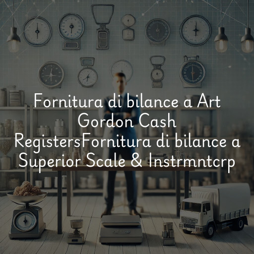 Fornitura di bilance a