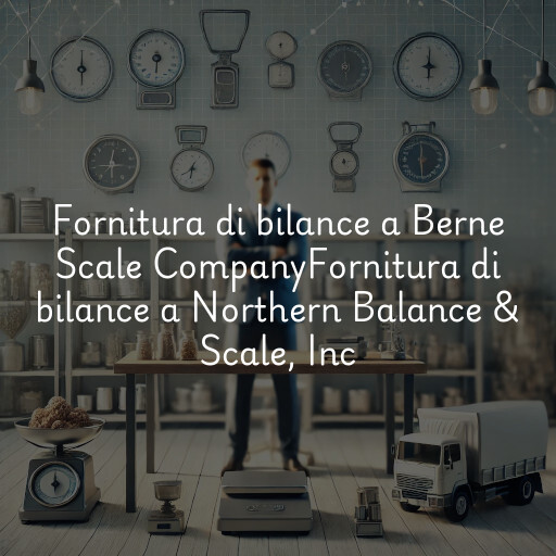 Fornitura di bilance a