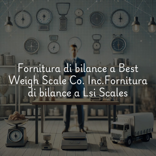 Fornitura di bilance a