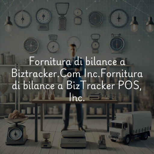 Fornitura di bilance a