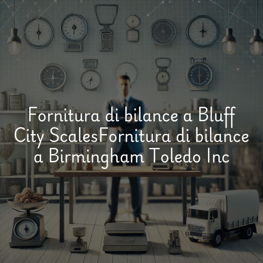 Fornitura di bilance a