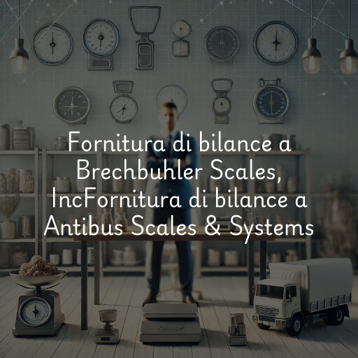 Fornitura di bilance a