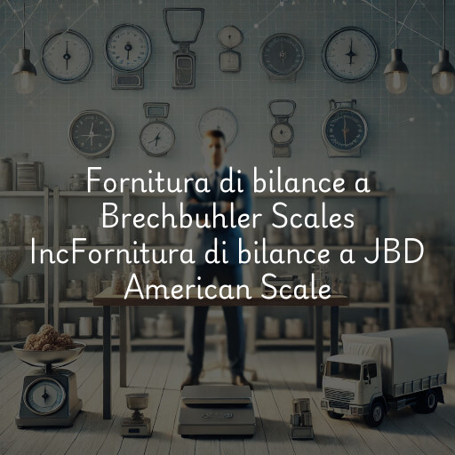 Fornitura di bilance a
