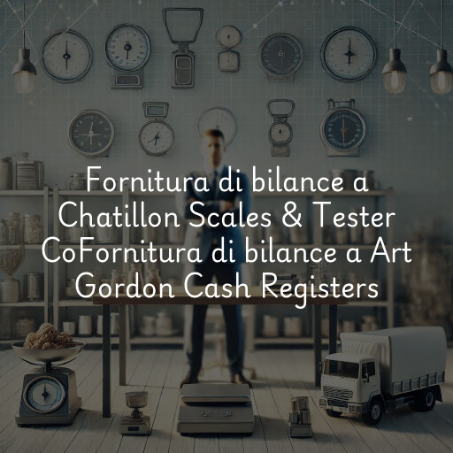 Fornitura di bilance a