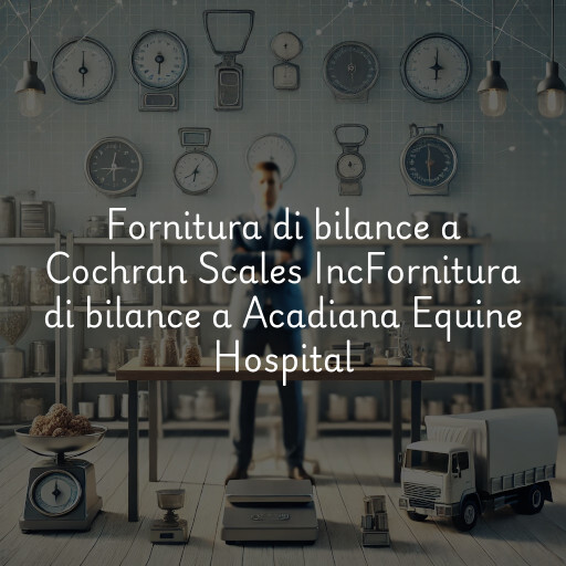 Fornitura di bilance a