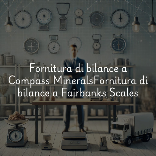 Fornitura di bilance a