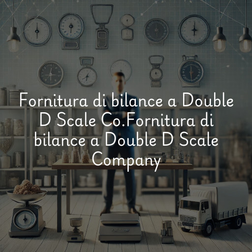 Fornitura di bilance a