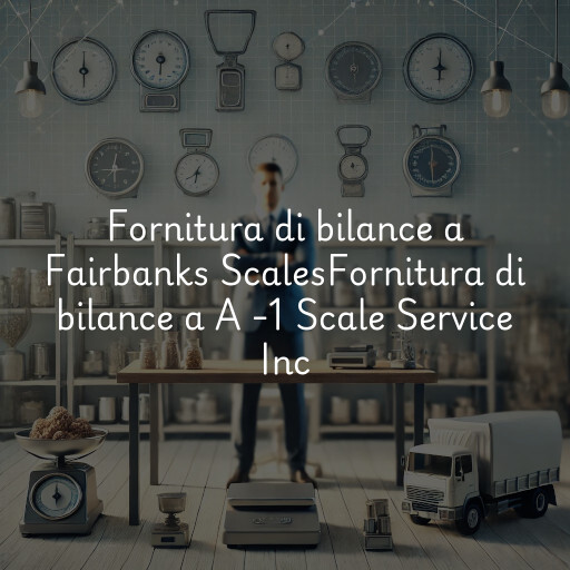 Fornitura di bilance a