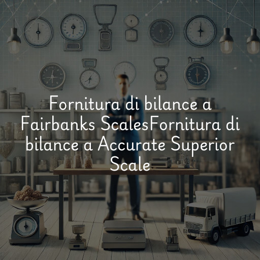 Fornitura di bilance a
