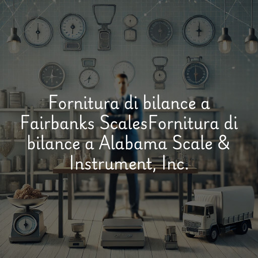 Fornitura di bilance a