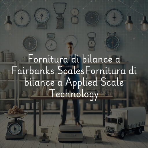Fornitura di bilance a