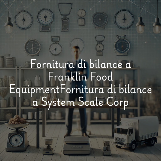 Fornitura di bilance a