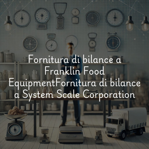 Fornitura di bilance a