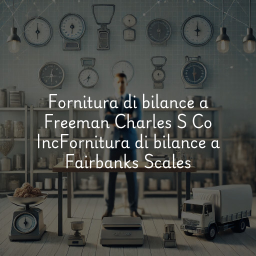 Fornitura di bilance a
