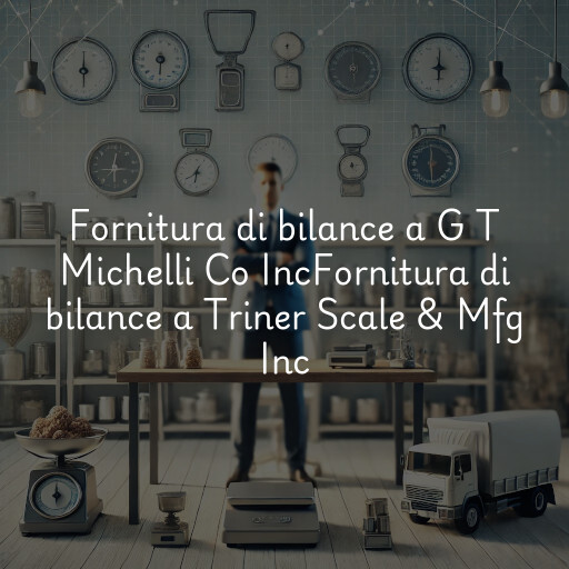 Fornitura di bilance a
