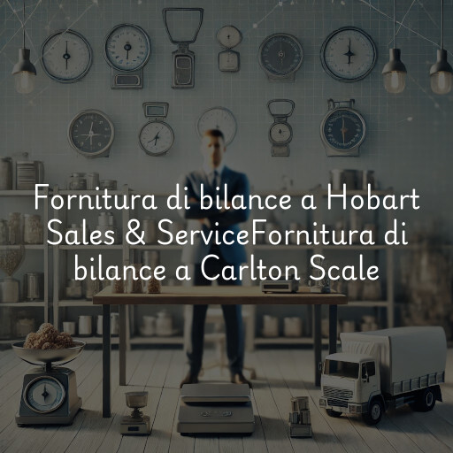 Fornitura di bilance a