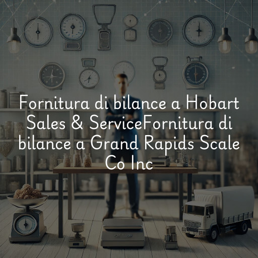 Fornitura di bilance a