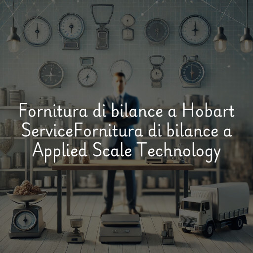 Fornitura di bilance a