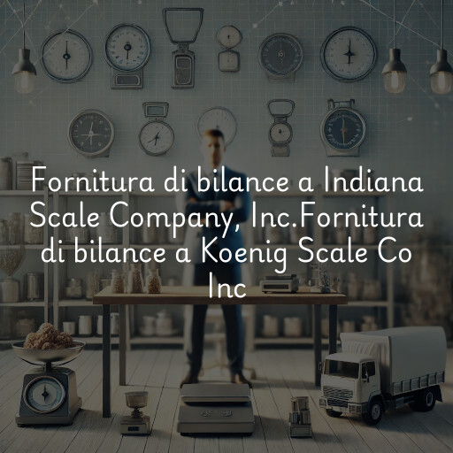 Fornitura di bilance a
