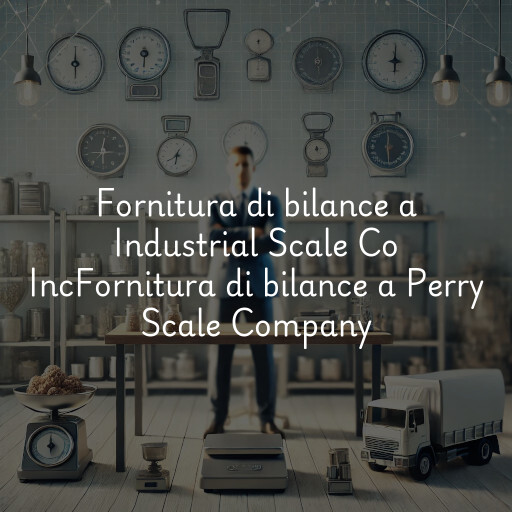 Fornitura di bilance a