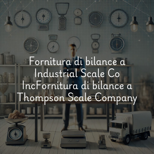 Fornitura di bilance a