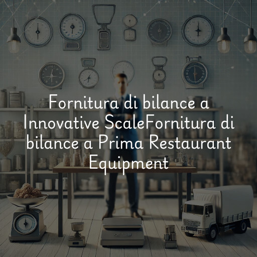 Fornitura di bilance a