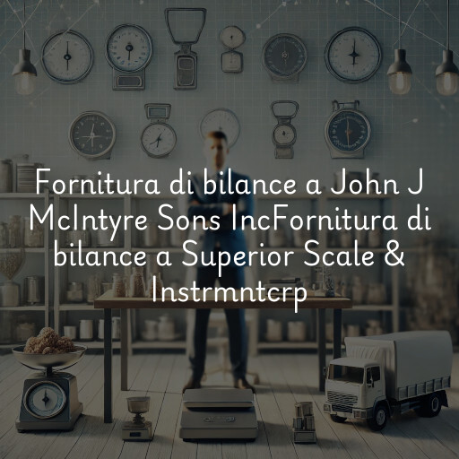 Fornitura di bilance a
